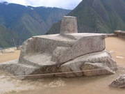 Machu Picchu, the sacred sun dial or ”Intihuatana“.